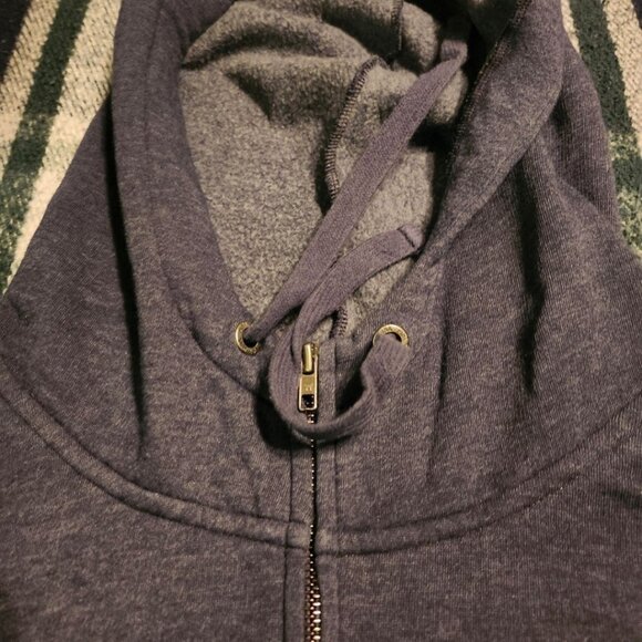 Victoria's Secret LOVE PINK Blue Large Zipper Hoodie Sweater Bundle of (2) w/ Gr - Picture 4 of 12